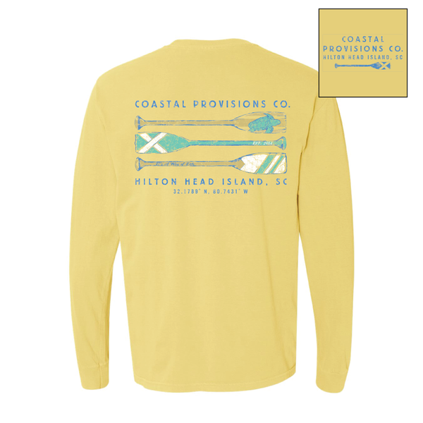 Oar Logo Long Sleeve- Butter